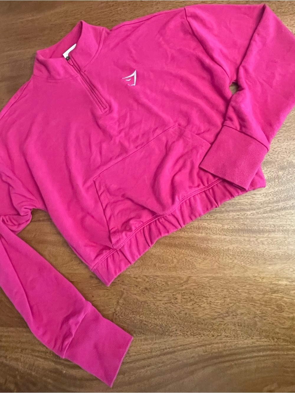 Gymshark Hot Pink Half-Zip Sweatshirt